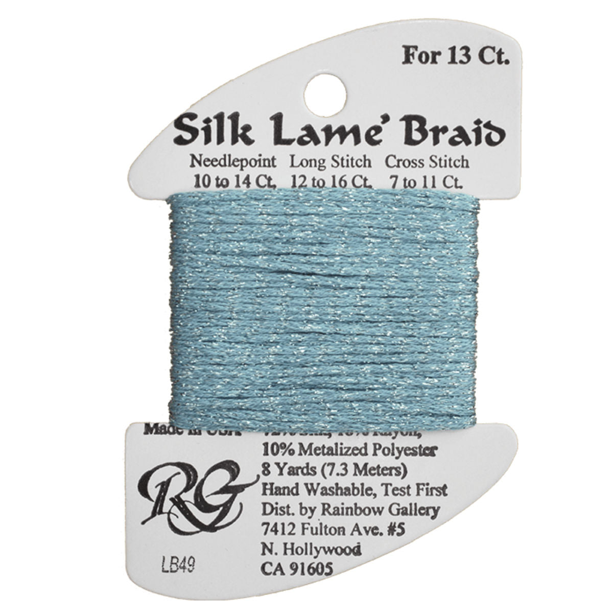Silk Lame 13 - LB49 China Blue