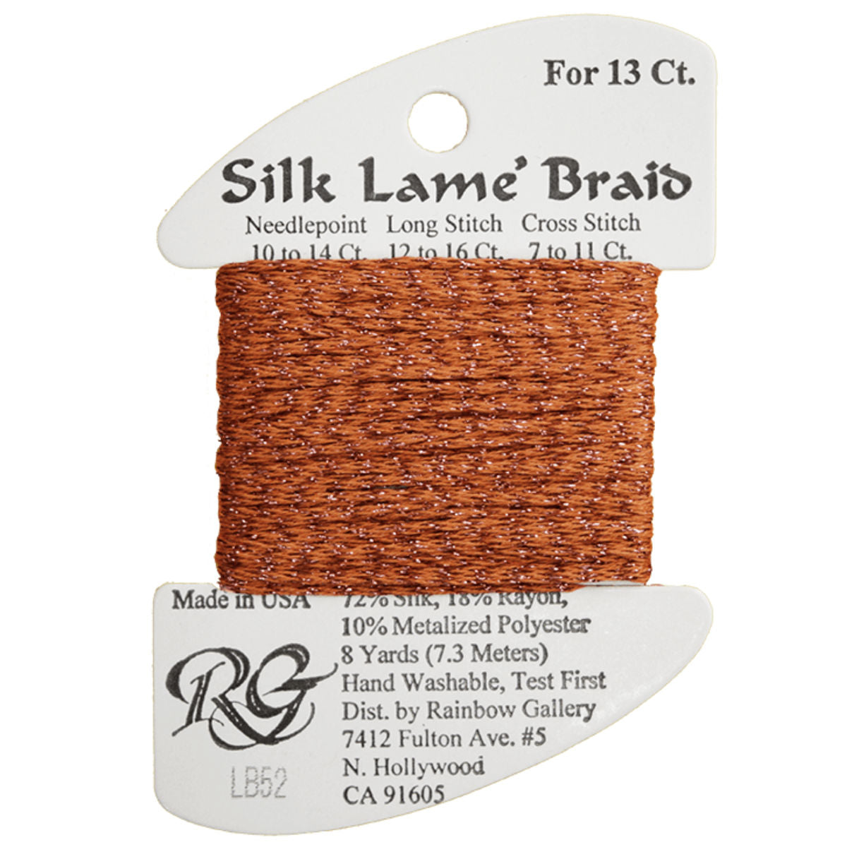 Silk Lame 13 - LB52 Pumpkin