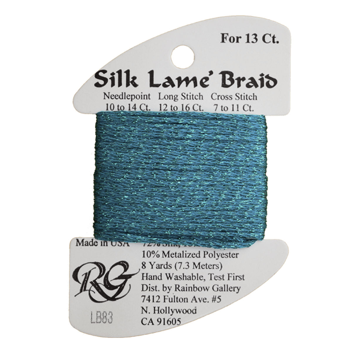 Silk Lame 13 - LB83 Blue Turquoise