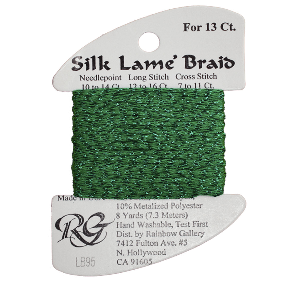 Silk Lame 13 - LB95 Med Xmas Green