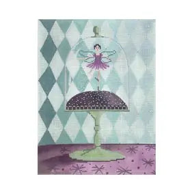 CBK Needlepoint Collections Maya Lindberg ML-PL14 Ballet Fairy Under Glass