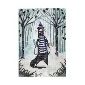 CBK Needlepoint Collections Maya Lindberg ML-PL17 Otter with Blue Sweater