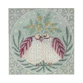 CBK Needlepoint Maja Lindberg  Turtle Dove ML-XO 02