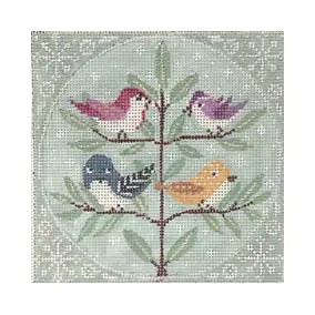 CBK Needlepoint Maja Lindberg 
Calling Birds ML-XO 04