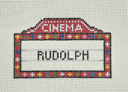 Needlepoint by Laura for Blue Water Designs BW2136NBL Marquee Rudolph