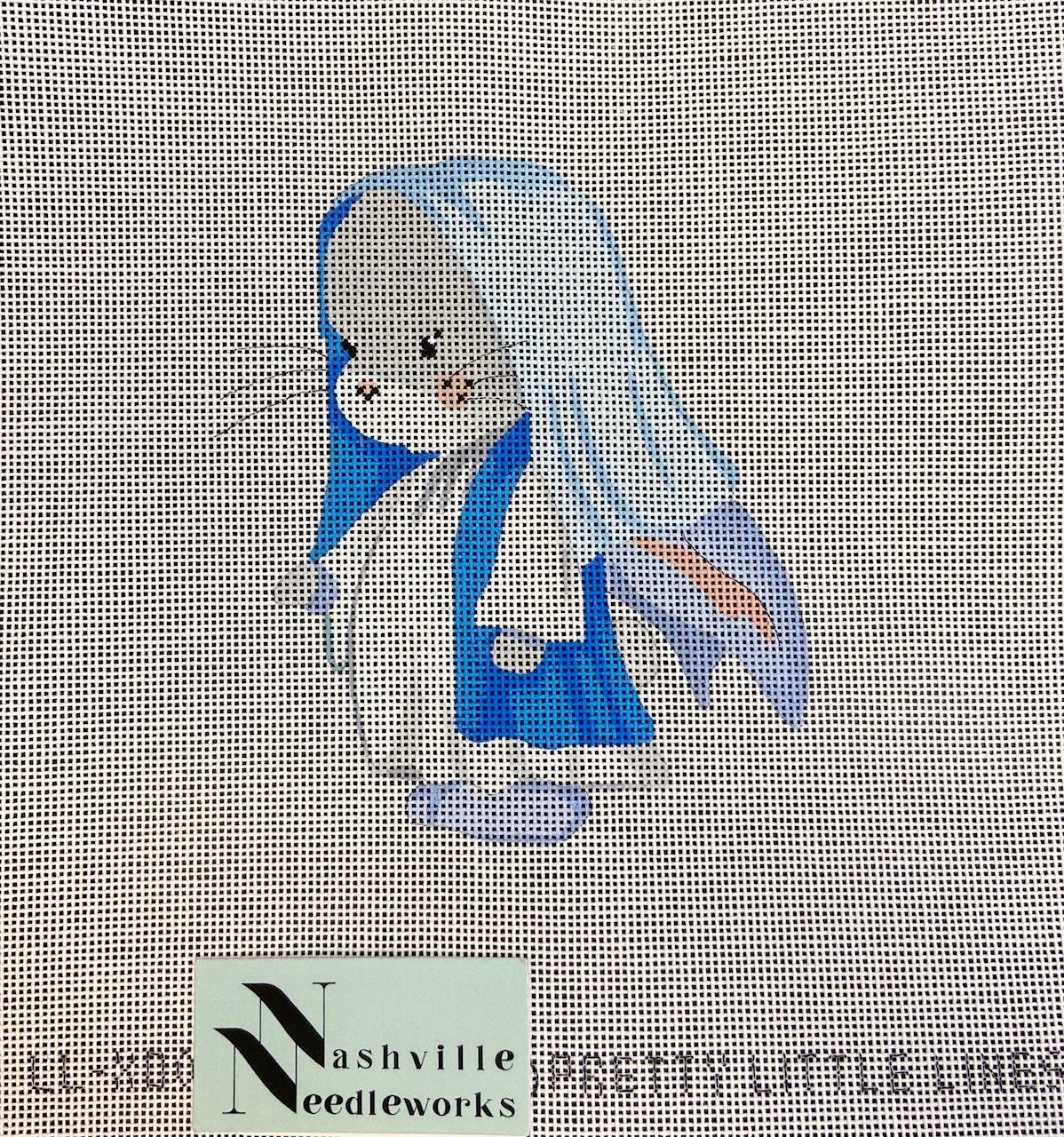 CBK Needlepoint Pretty Little Lines 
Mary Bunny-Animal Nativity LL-XO-01