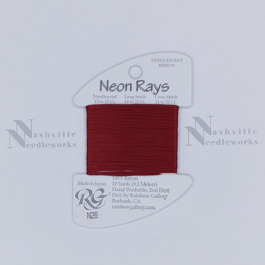 Neon Rays - N26 Burgundy