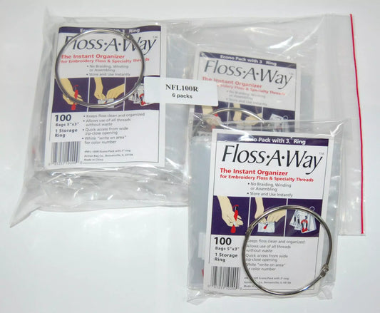 Floss Away 100 Pack w/ Ring