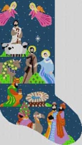 The Meredith Collection LP-072 Nativity Stocking