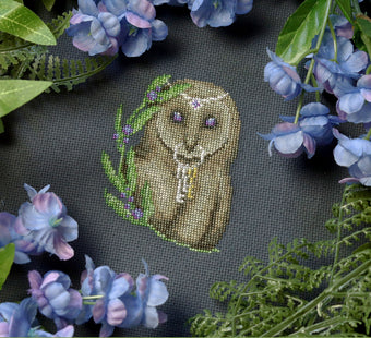 Owl Key Keeper, Fine Frog Stitching chart