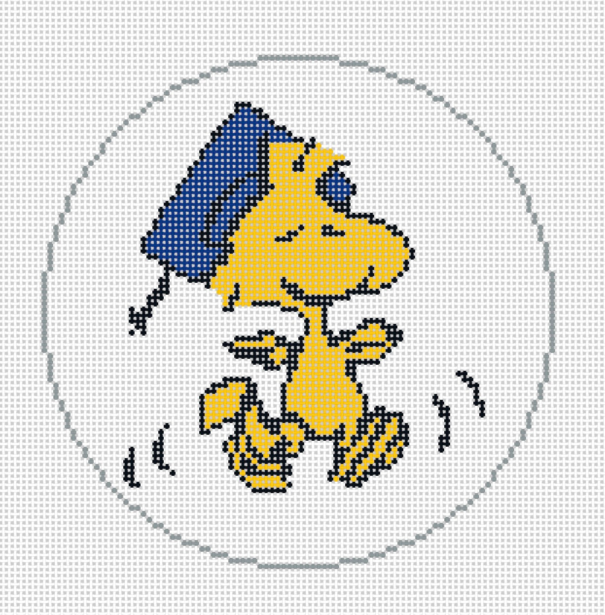 PEANUTS Graduation - Woodstock Graduation Dance Round Canvas