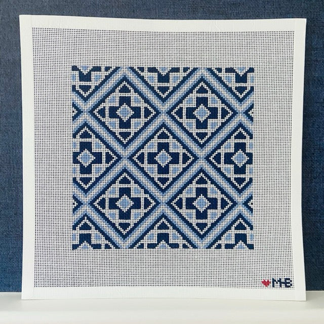 MEDALLION TILE 8X8 (BLUES) (TS)