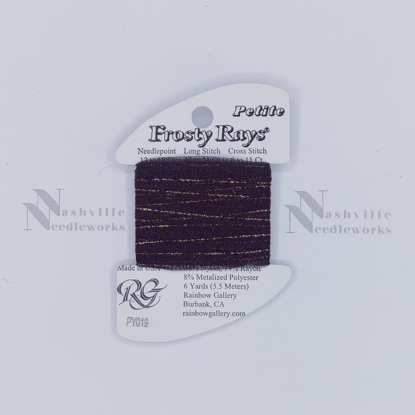 Petite Frosty Rays  Black Sparkle