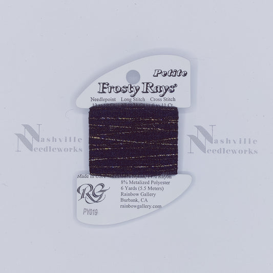 Petite Frosty Rays  Black Sparkle