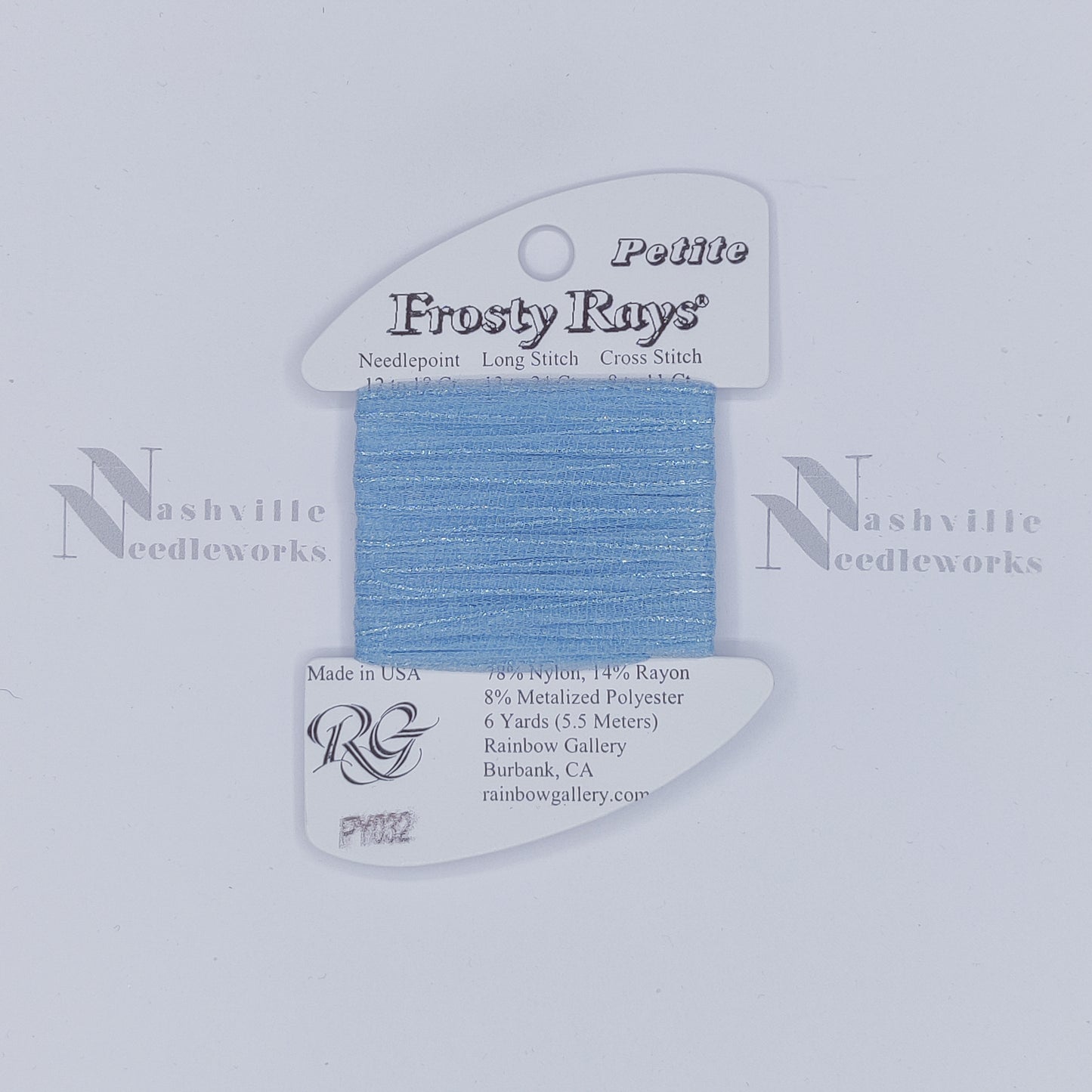 Petite Frosty Rays PY032 Lt Antique Blue Gloss
