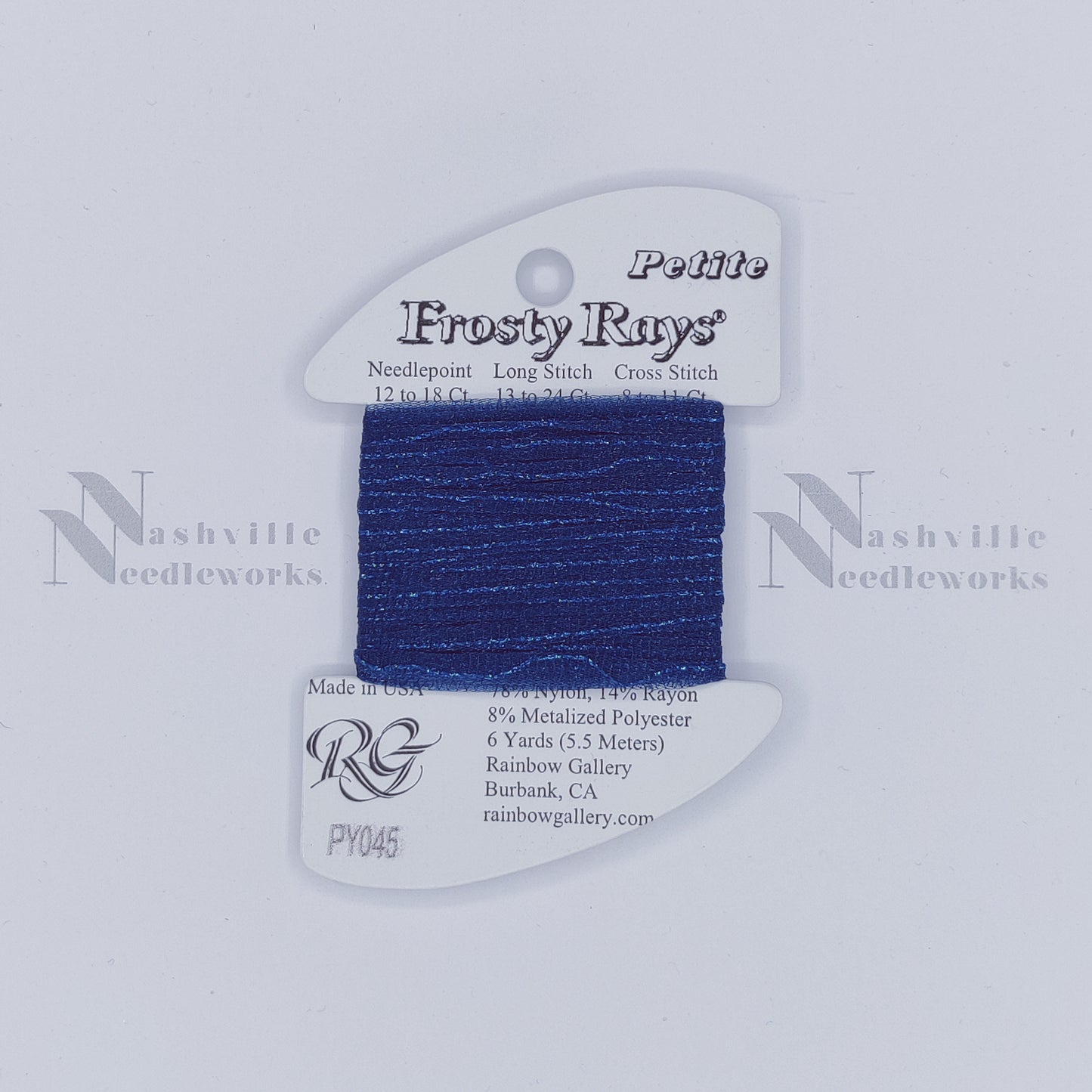 Petite Frosty Rays PY045 Dk Antique Blue Gloss