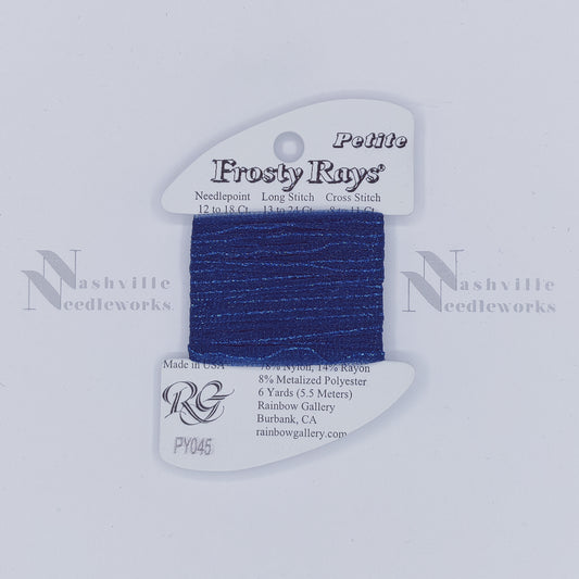 Petite Frosty Rays PY045 Dk Antique Blue Gloss