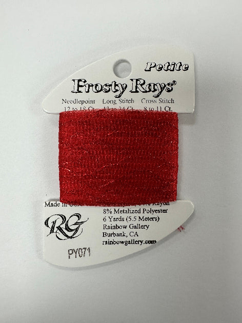 Petite Frosty Rays PY071 Xmas Red Gloss