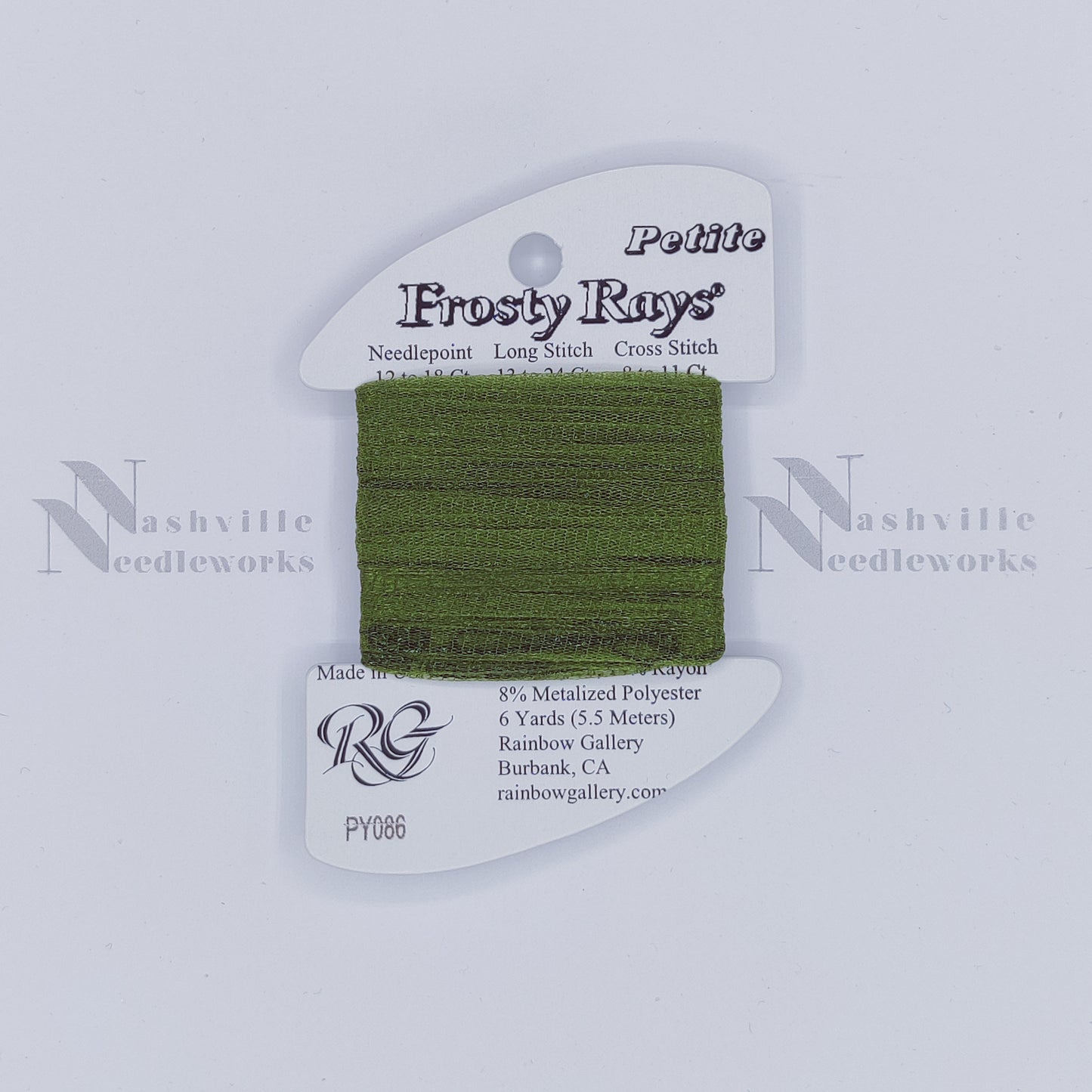 Petite Frosty Rays PY086 Dk Olive Green Gloss