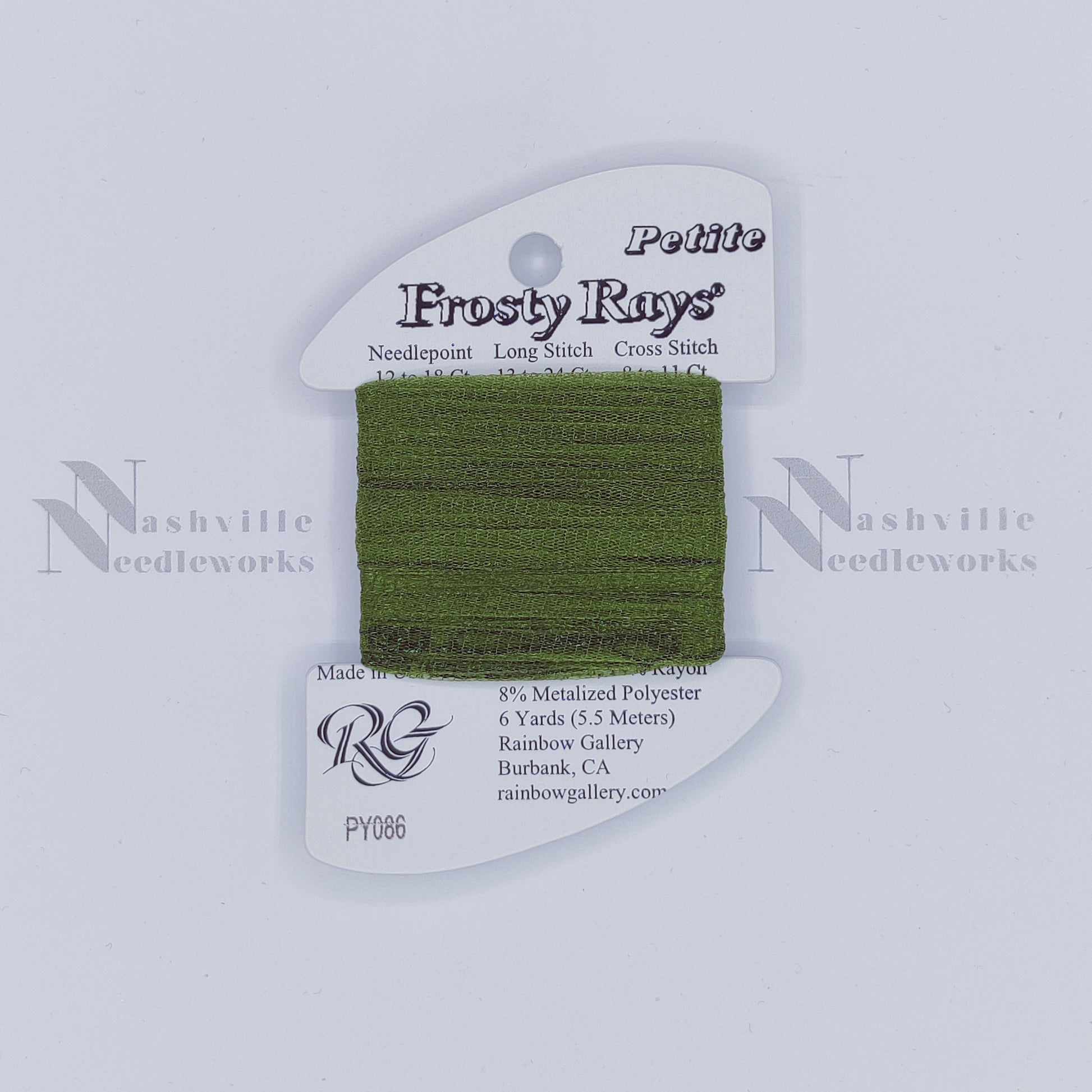 Petite Frosty Rays PY086 Dk Olive Green Gloss