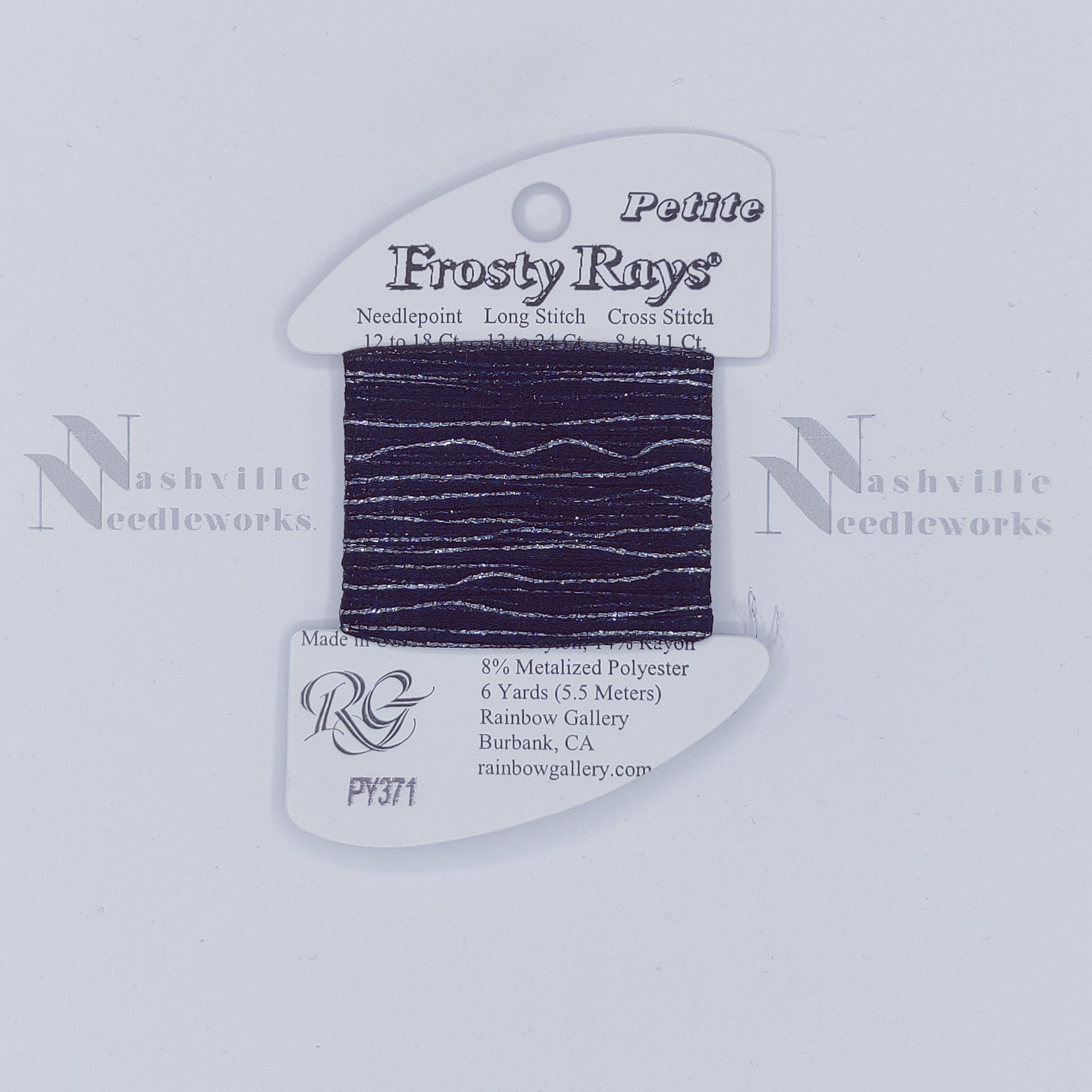 Petite Frosty Rays PY371 Black Silver Gloss