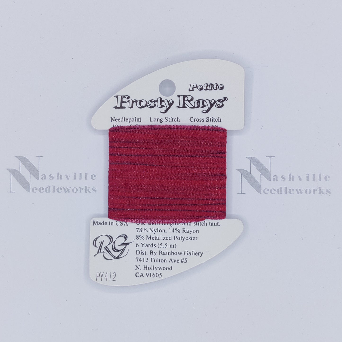 Petite Frosty Rays PY412 - Dark Cherry