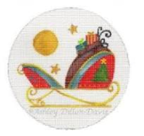 Susan Roberts Needlepoint DOR225 Packing the Sleigh