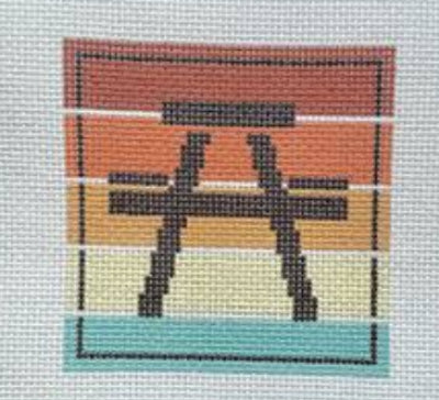 Fire and Iris Multi Color Picnic Sign 
FI-095P