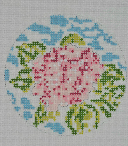 Needlepoint by Laura for Blue Waters Designs BW2067NBL Nantucket Hydrangea