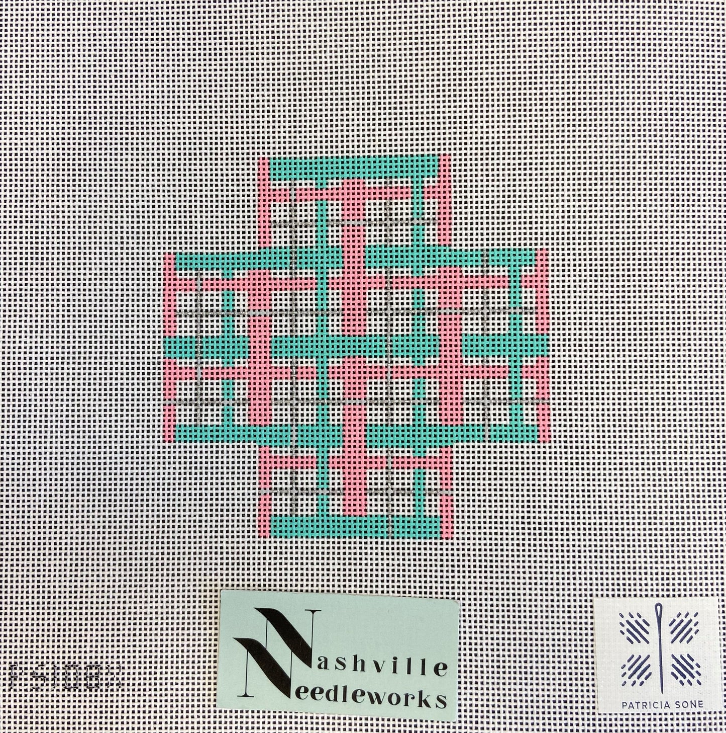 Patricia Sone 108-X Pink & Aqua Plaid 3-D Package