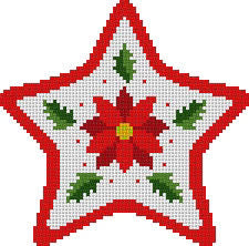 Susan Roberts Needlepoint Holdings 5747 Poinsettia Star