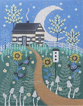 Painted Pony Mary Charles Primitive Cottage MC-HS18