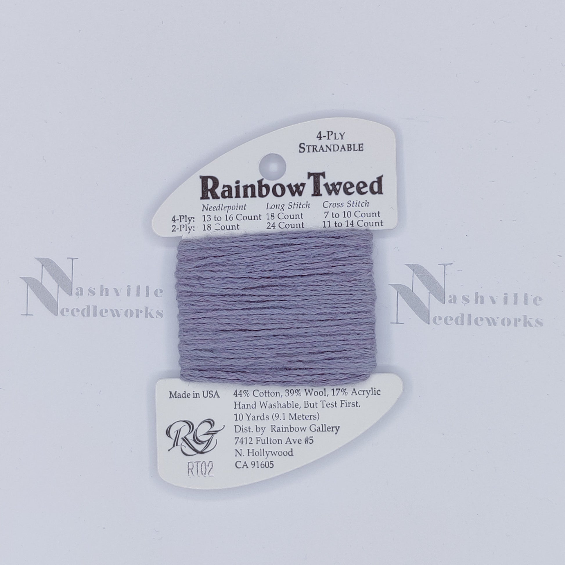 Rainbow Tweed - RT02 Med Shell Gray