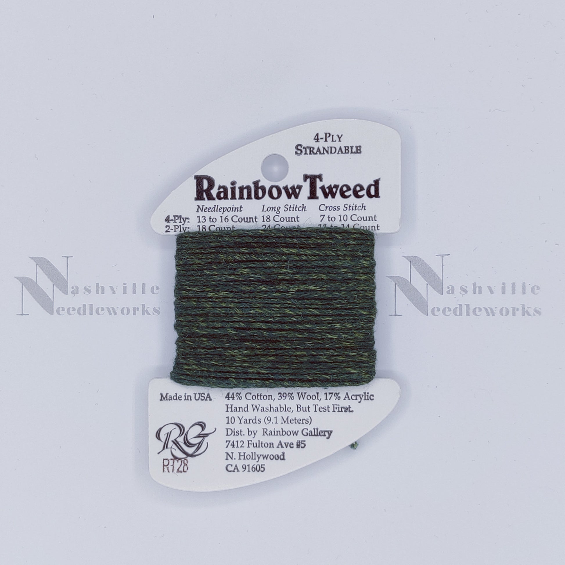 Rainbow Tweed - RT28 Dark Green