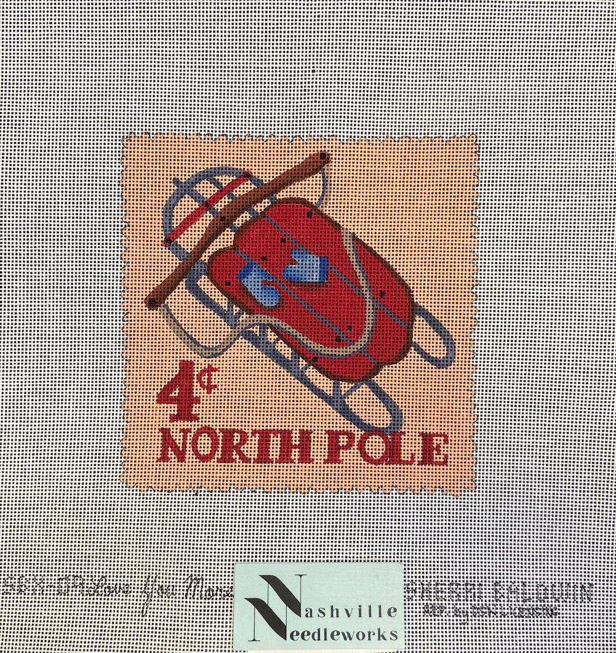 Love You More Sherri Baldwin SB-X-09 Sled Stamp