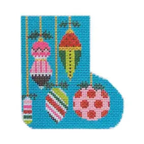 CBK Needlepoint Collections Shelly Tribbey ST-SK86 Mini Skate-Glitzy Ornaments