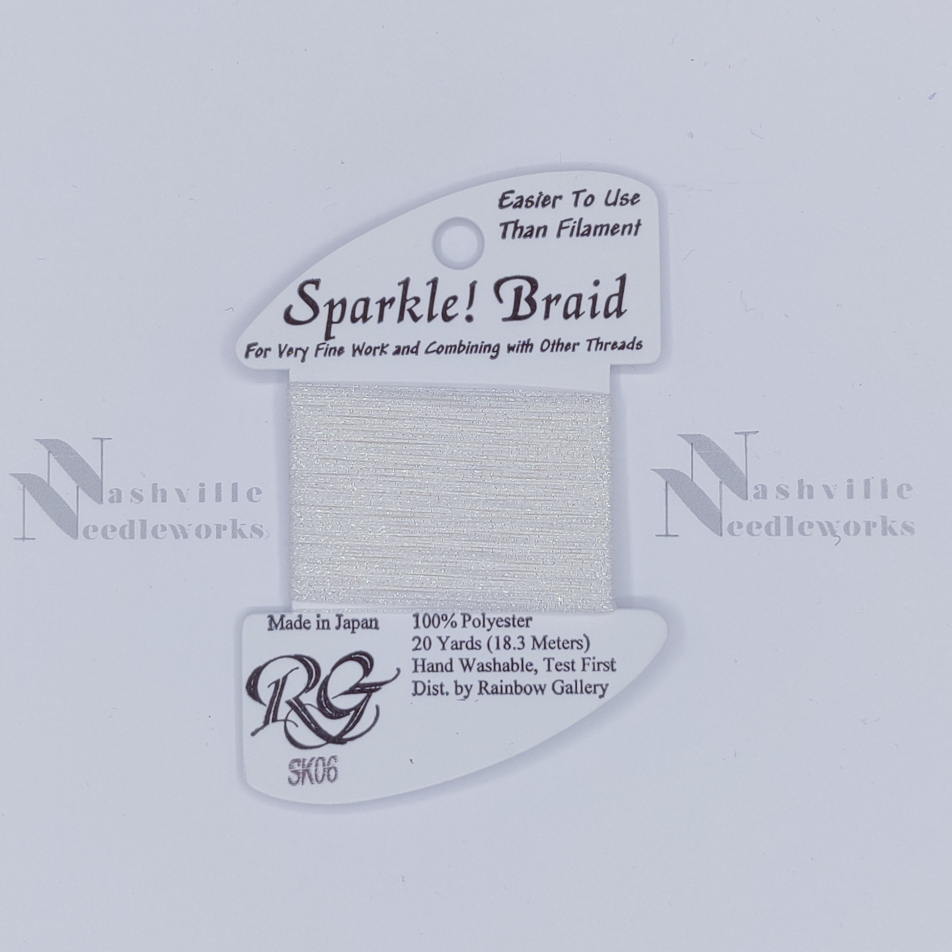 Sparkle Braid - SK06 White Pearl
