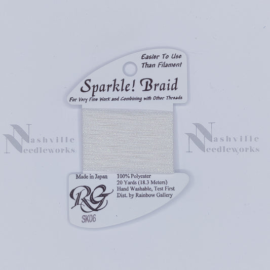 Sparkle Braid - SK06 White Pearl