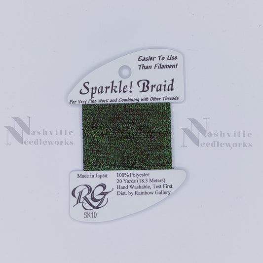 Sparkle Braid - SK10 Dark Green