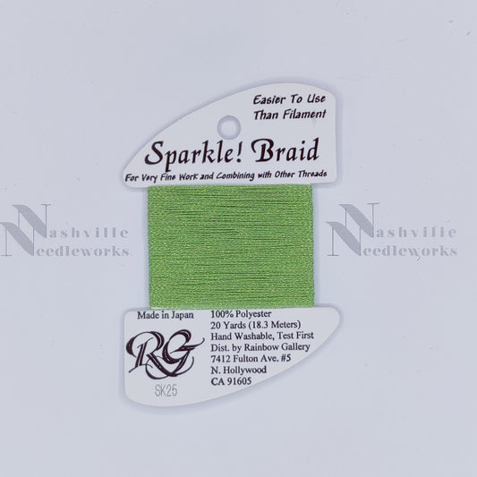 Sparkle Braid - SK25 Shimmer Green