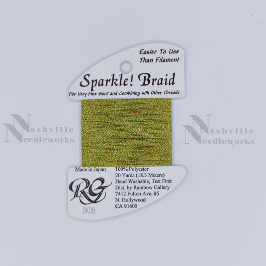 Sparkle Braid - SK39 Yellow Green