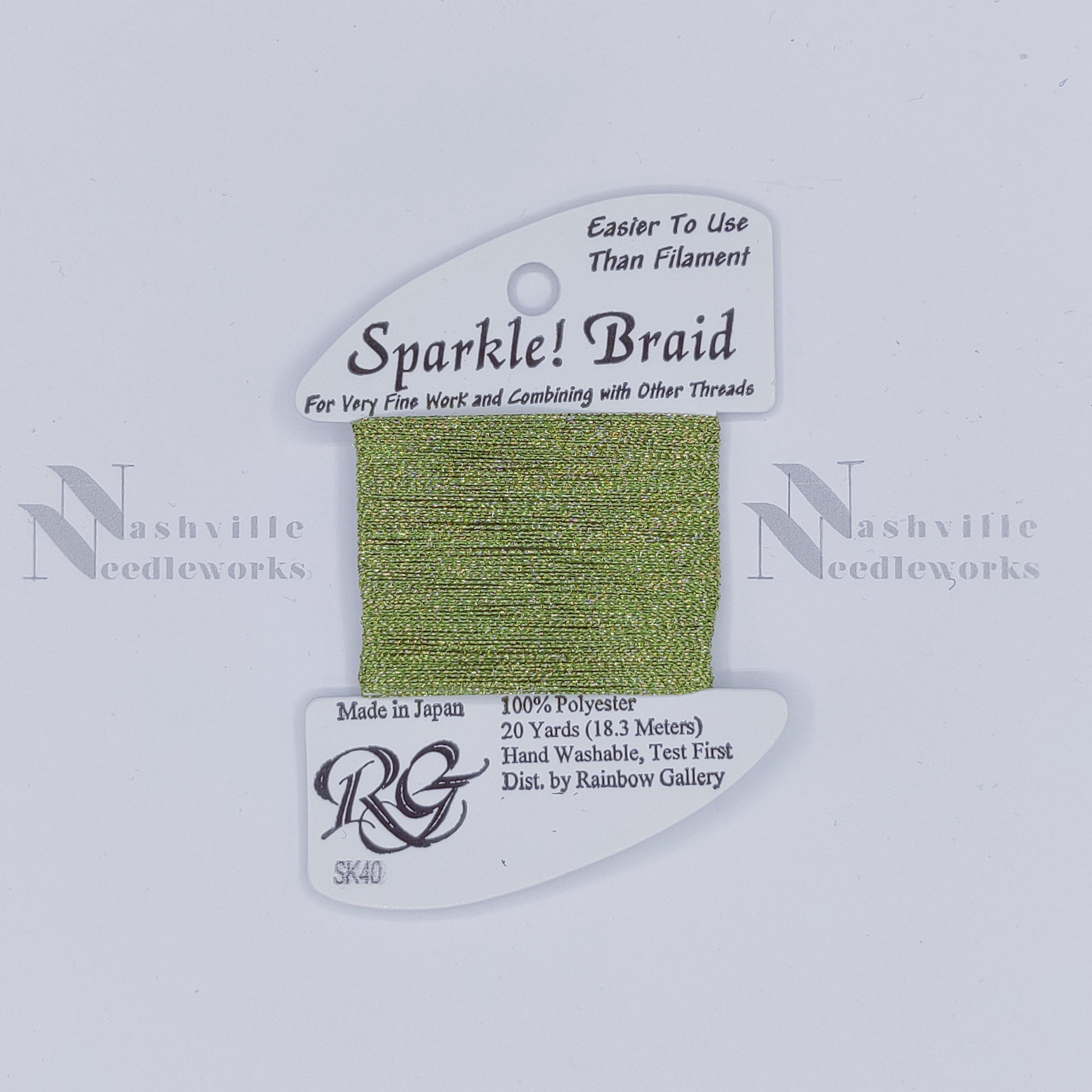 Sparkle Braid - SK40 Lite Golden Green
