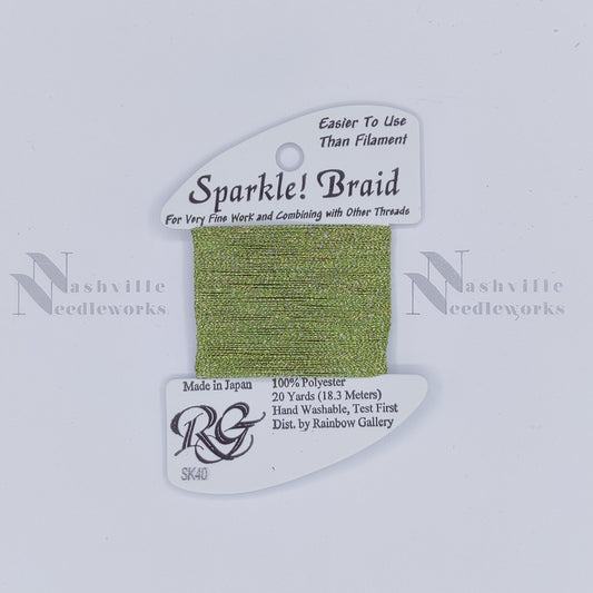Sparkle Braid - SK40 Lite Golden Green