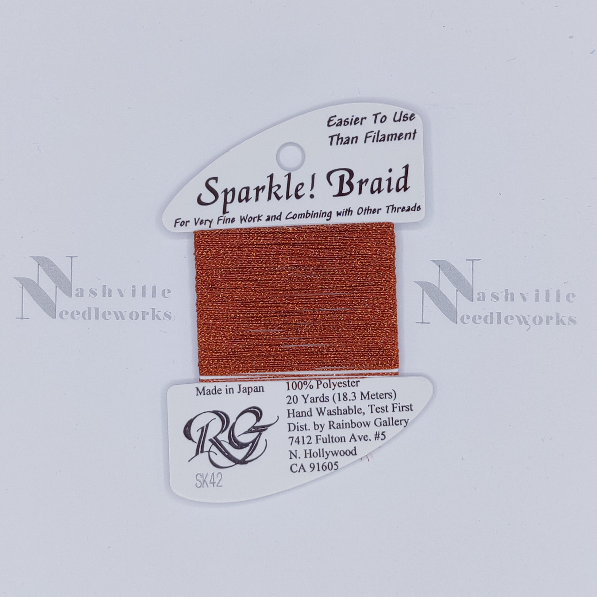 Sparkle Braid - SK42 Golden Red