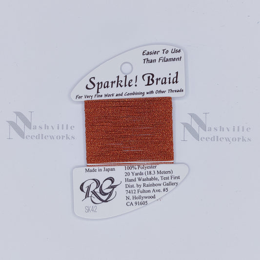 Sparkle Braid - SK42 Golden Red