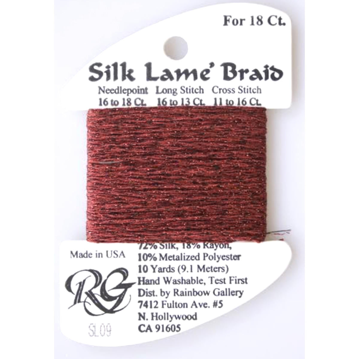 Silk Lame 18 - SL09 Dark Red