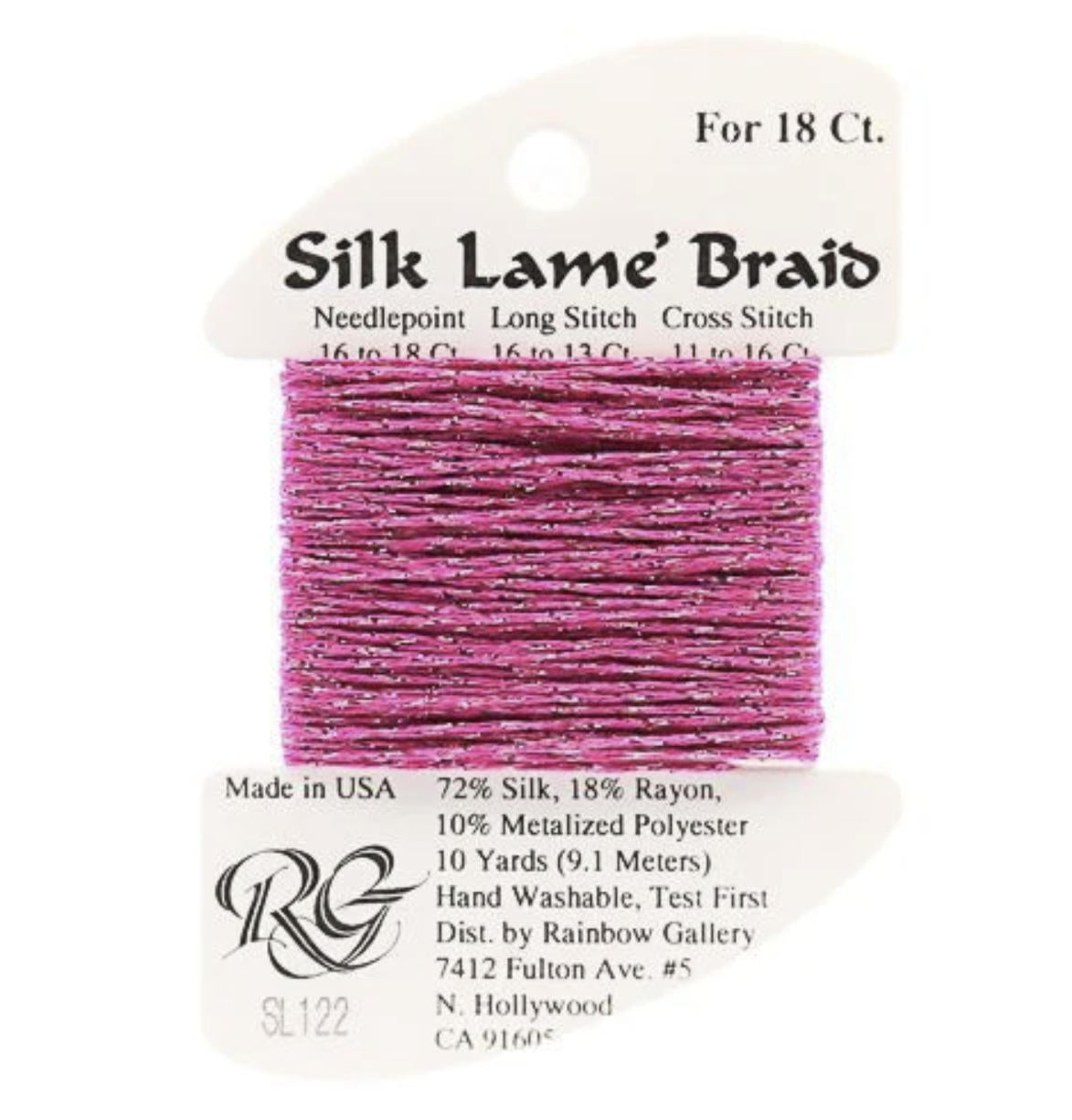 Silk Lame 18 - SL122 Hot Pink