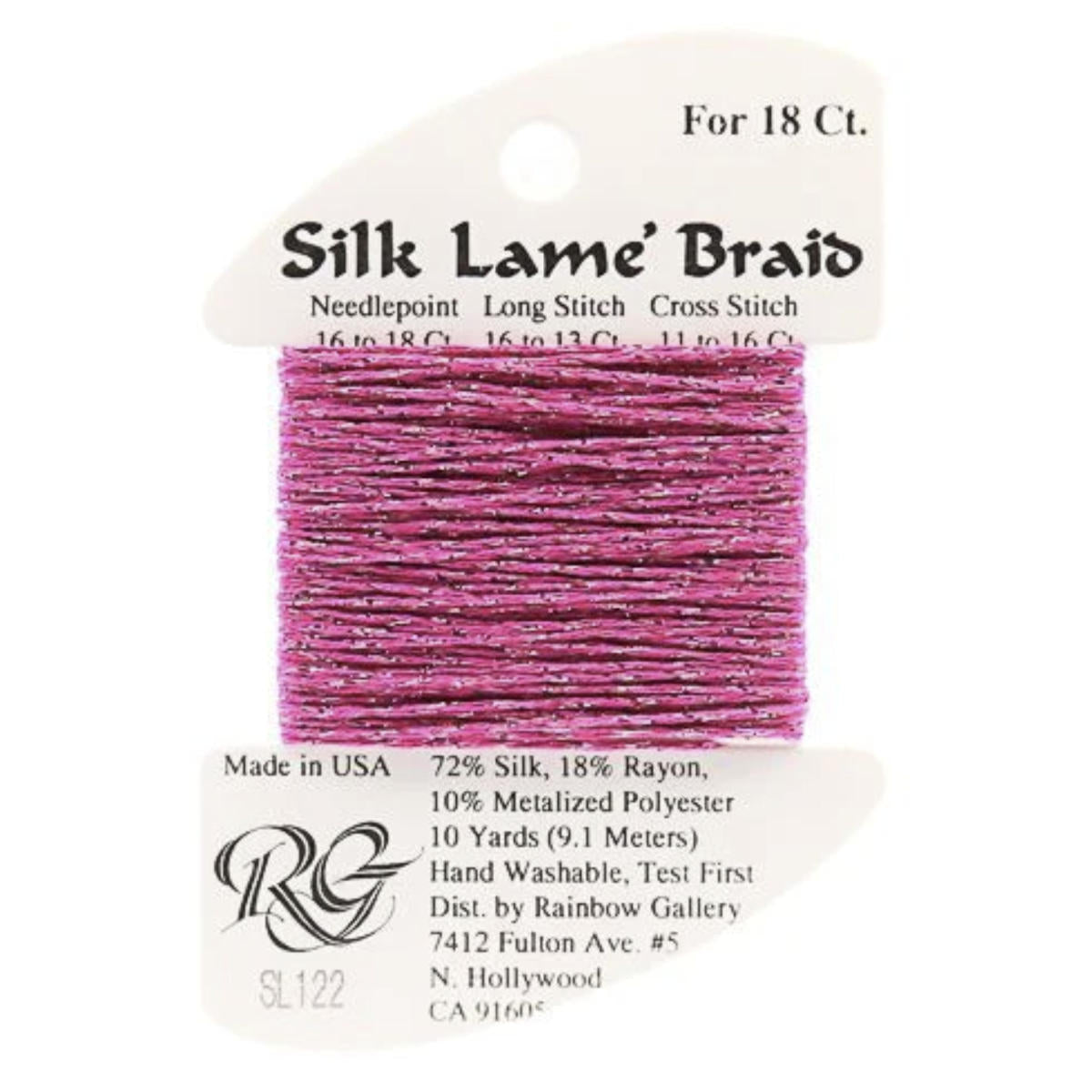Silk Lame 18 - SL122 Hot Pink