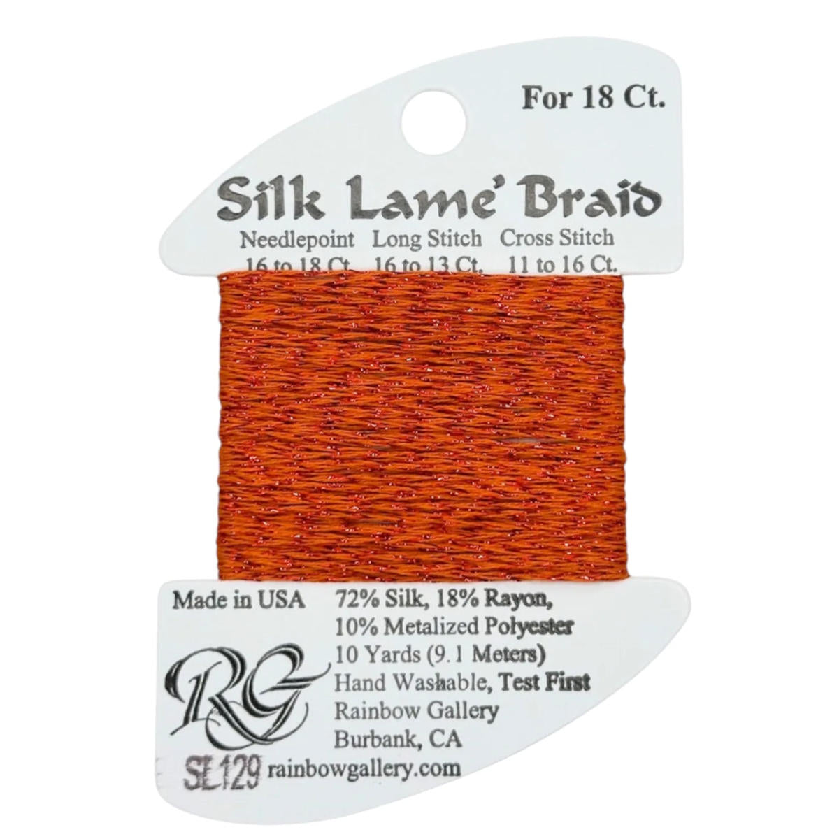 Silk Lame 18 - SL129 Tabasco