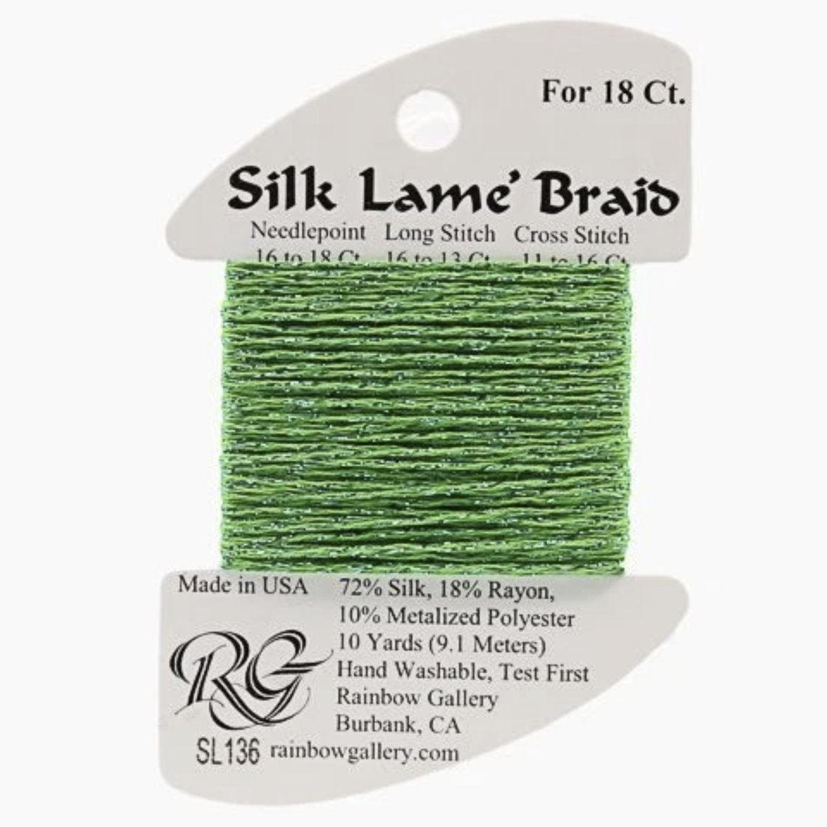 Silk Lame 18 - SL136 Kelly Green
